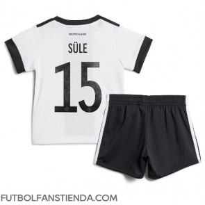 Alemania Niklas Sule #15 Primera Equipación Niños Mundial 2022 Manga Corta (+ Pantalones cortos)